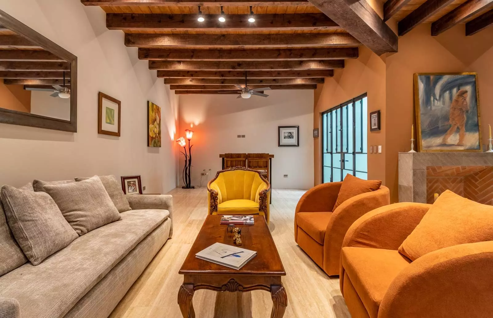 Villa Kusama — Guadiana, San Miguel de Allende — photo 5 — warm, sophisticated living elegantly unified