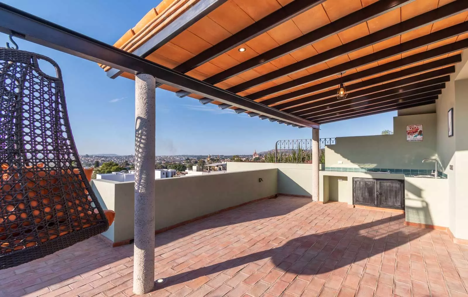 Villa Kusama — Guadiana, San Miguel de Allende — photo 10 — panoramic rooftop terrace, breathtaking city views