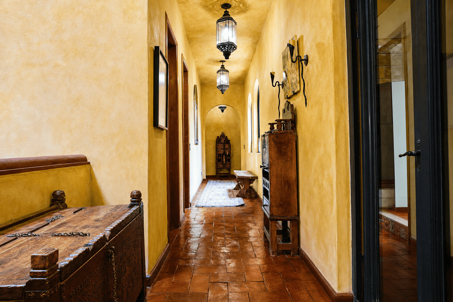 Casa Gibson — Centro, San Miguel de Allende — photo 37 — sunlit colonial corridor, authentic charm