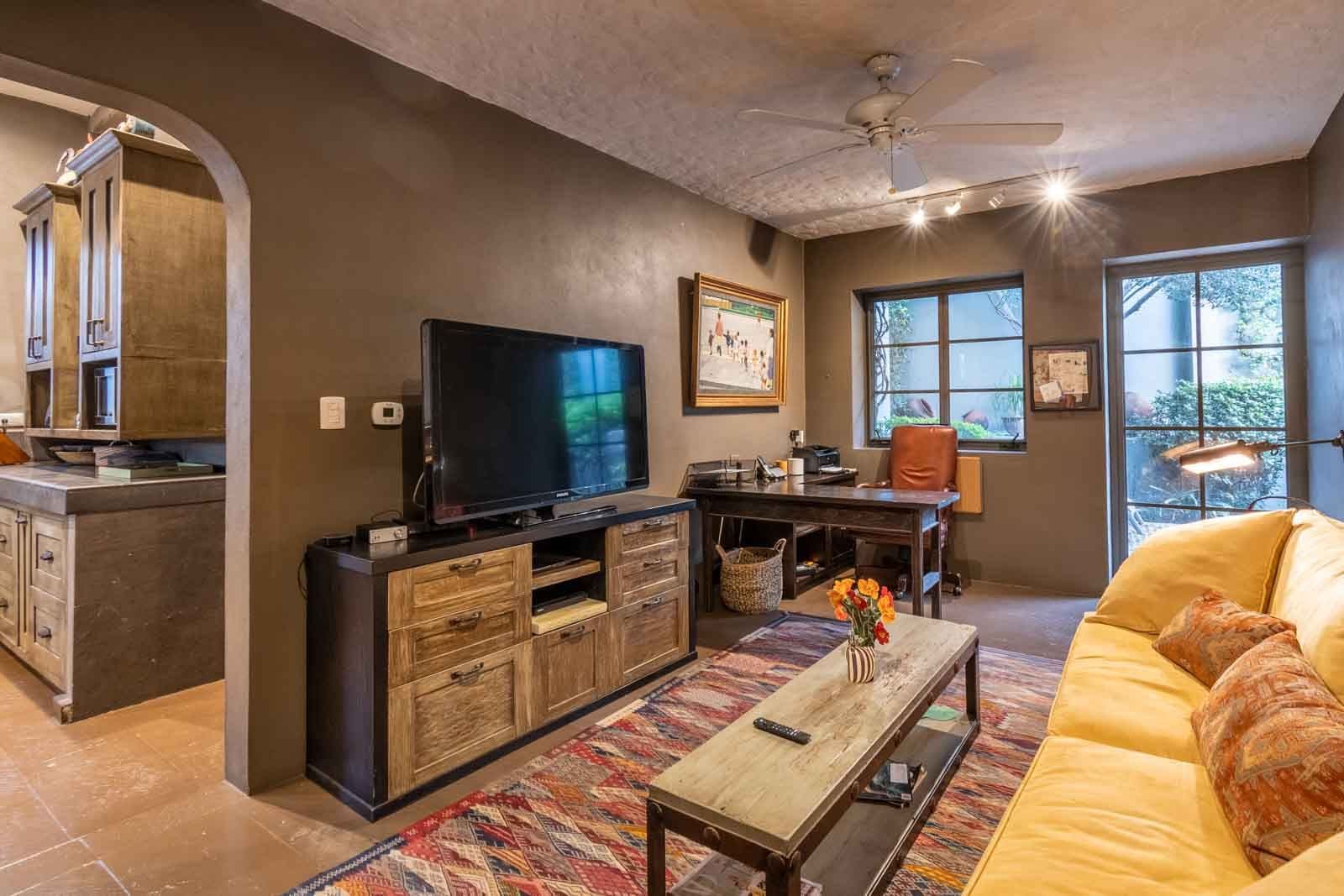 Villa Pirúl — Centro, San Miguel de Allende — photo 15 — sophisticated entertainment suite, sunlit elegance