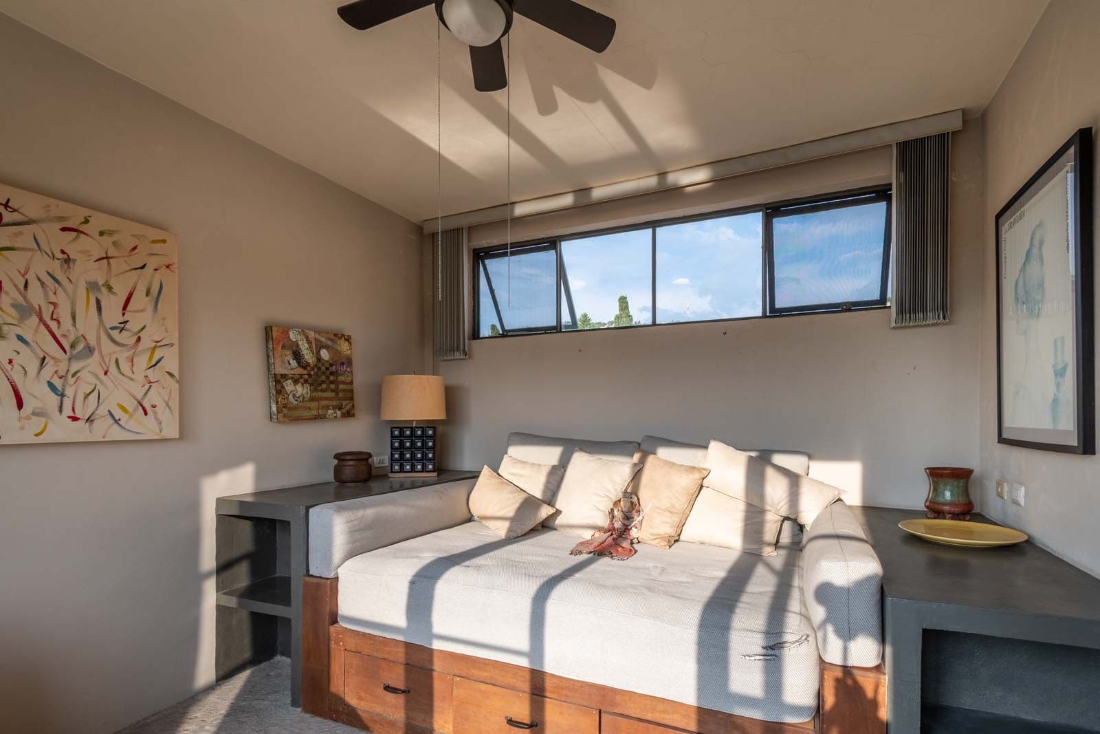Villa Pirúl — Centro, San Miguel de Allende — photo 23 — sun-drenched bedroom with skylight views