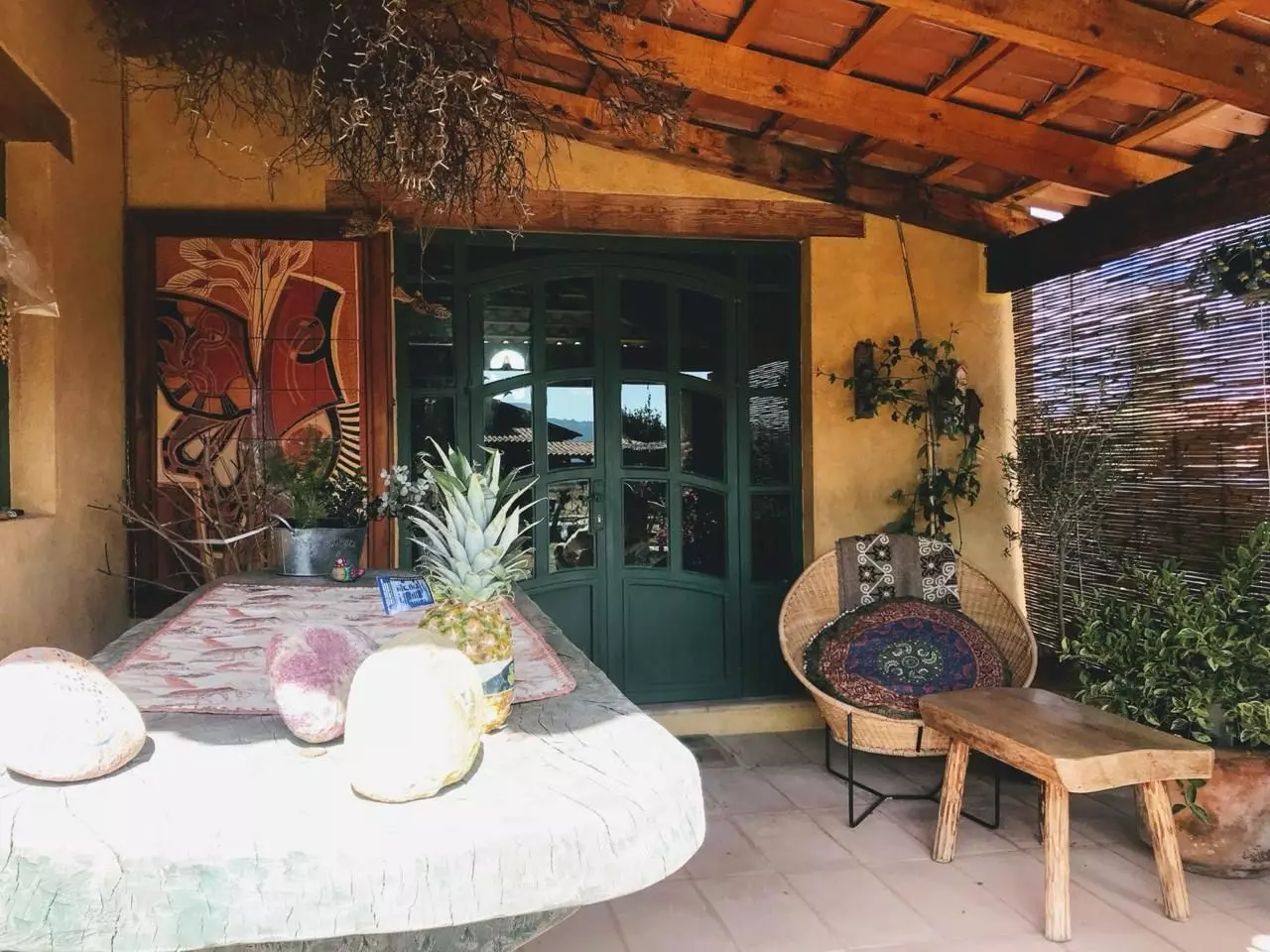 Casa Los Olivos — San Virgilio, San Miguel de Allende — photo 2 — charming covered terrace, authentic colonial character