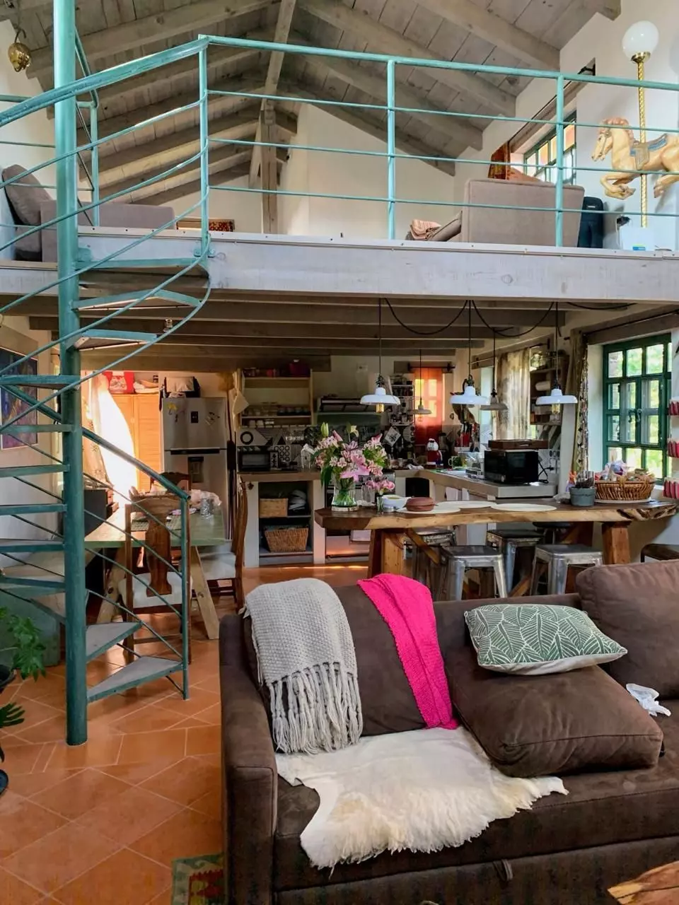 Casa Los Olivos — San Virgilio, San Miguel de Allende — photo 11 — soaring loft with artisanal charm