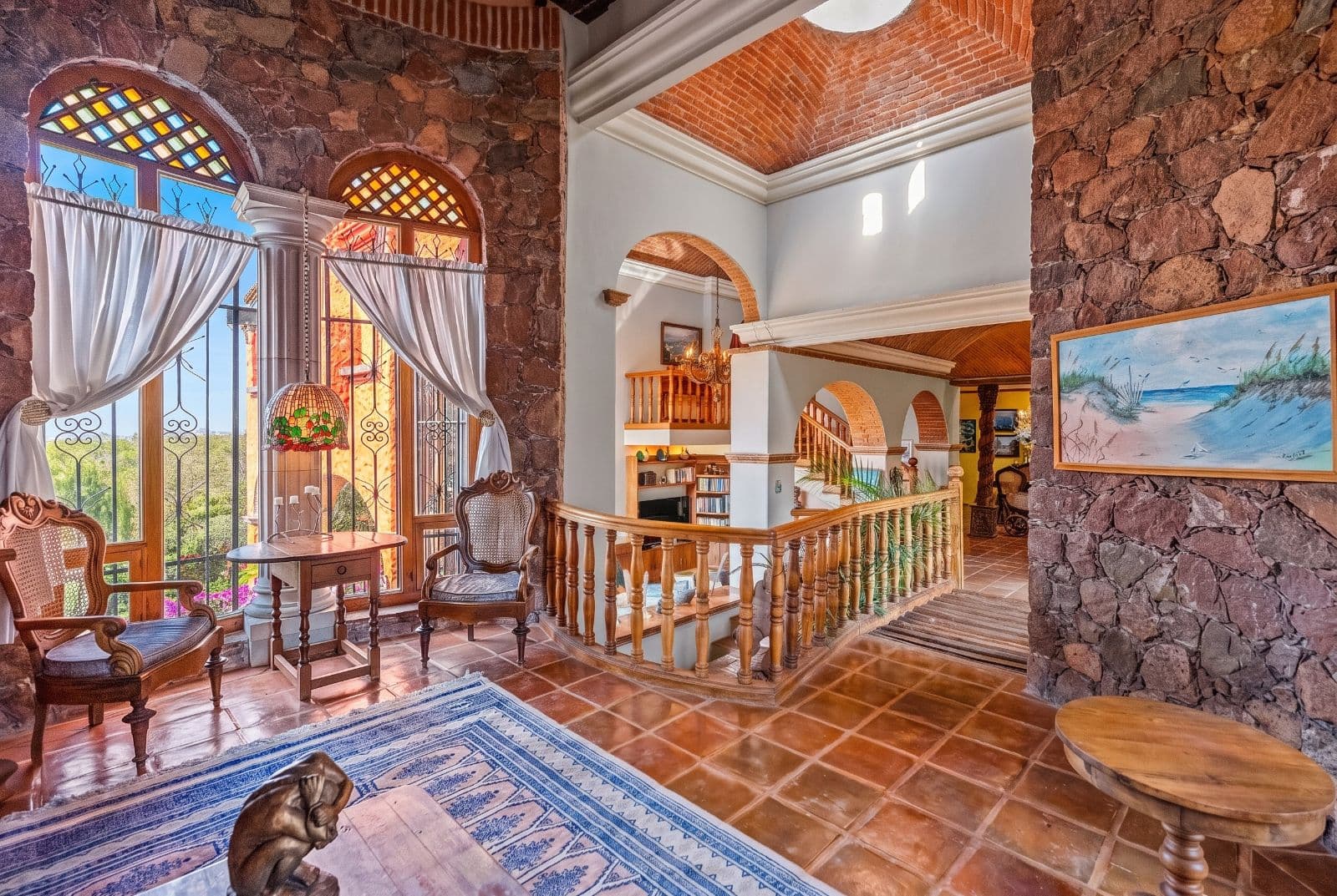 Casa Savia | A Private Garden Sanctuary in Los Frailes — Villa de los Frailes, San Miguel de Allende — photo 8 — luminous colonial elegance, soaring brick ceilings