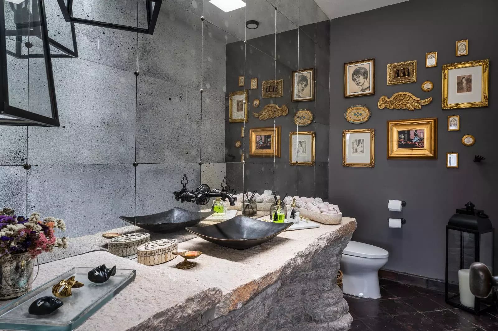 Casa Azul — Balcones, San Miguel de Allende — photo 4 — sophisticated spa-inspired luxury bathroom