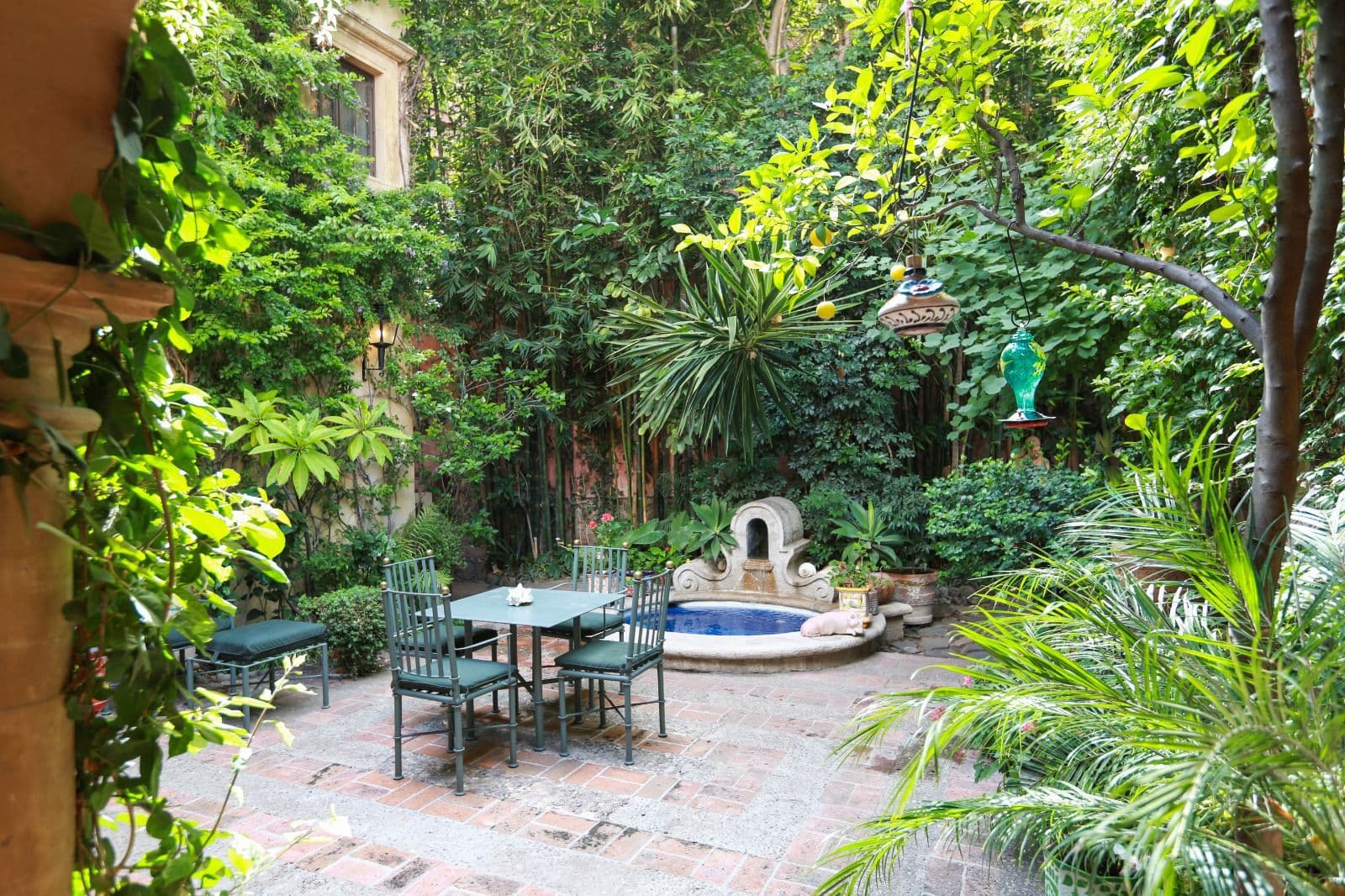 Casa Baeza — San Miguel de Allende Centro, San Miguel de Allende — photo 31 — verdant courtyard oasis, enchanting fountain sanctuary