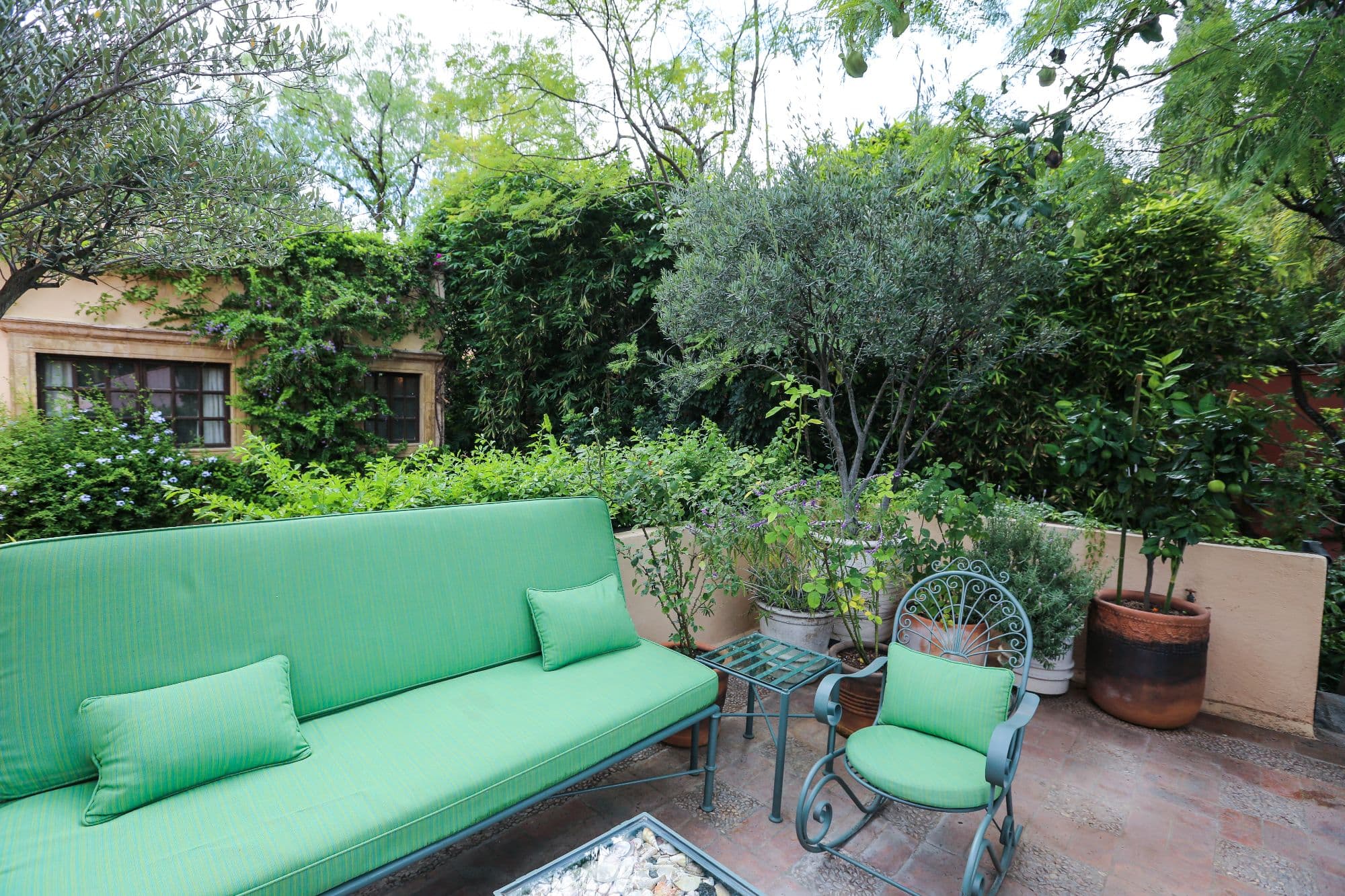 Casa Baeza — San Miguel de Allende Centro, San Miguel de Allende — photo 11 — verdant courtyard with charming seating