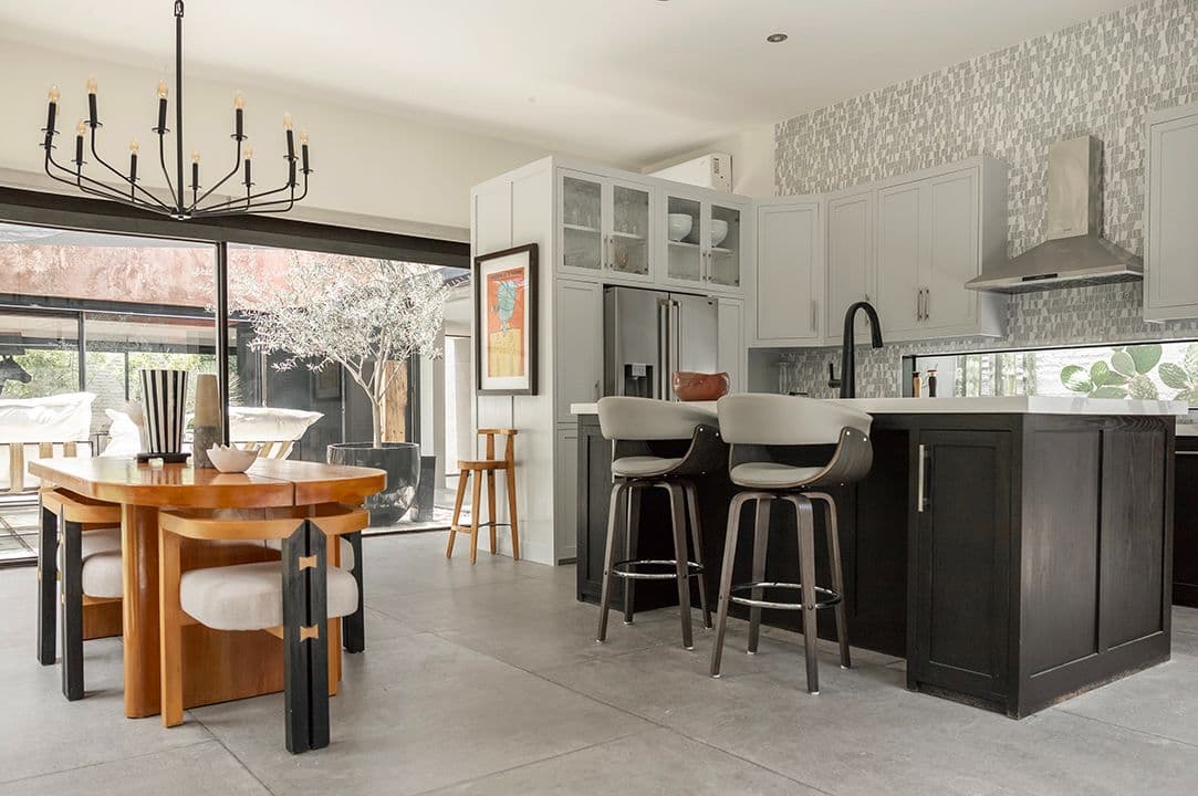 CASA SANCHEZ RENERO — Balcones, San Miguel de Allende — photo 11 — contemporary luxury kitchen with seamless indoor-outdoor flow