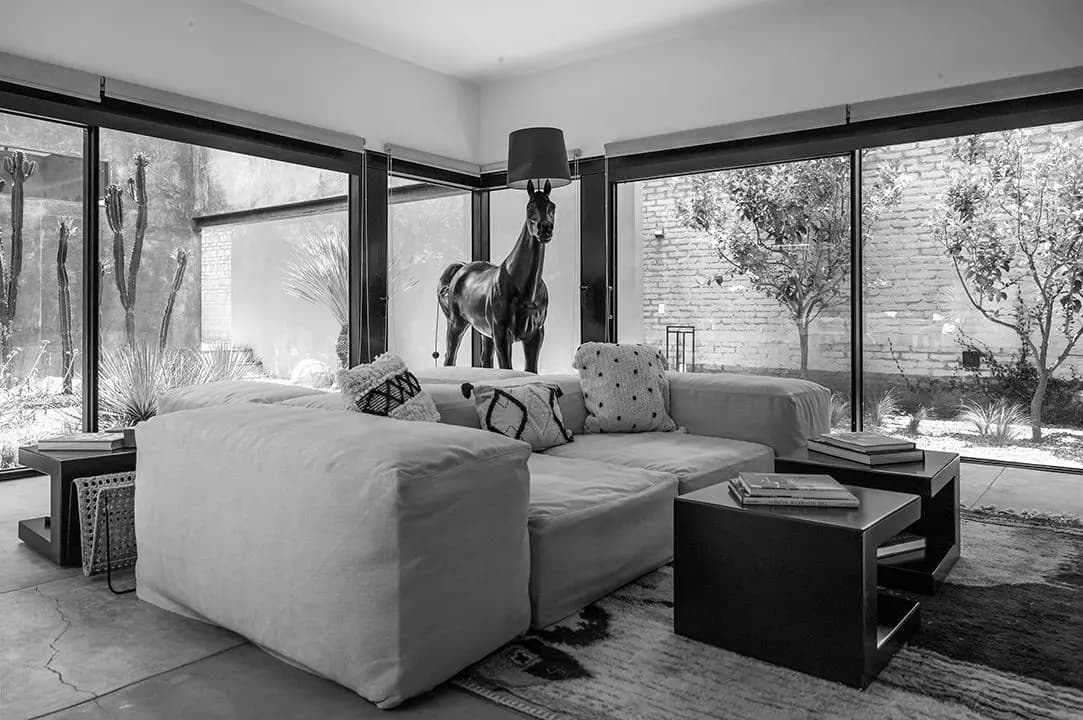 CASA SANCHEZ RENERO — Balcones, San Miguel de Allende — photo 8 — light-filled sanctuary with seamless indoor-outdoor living