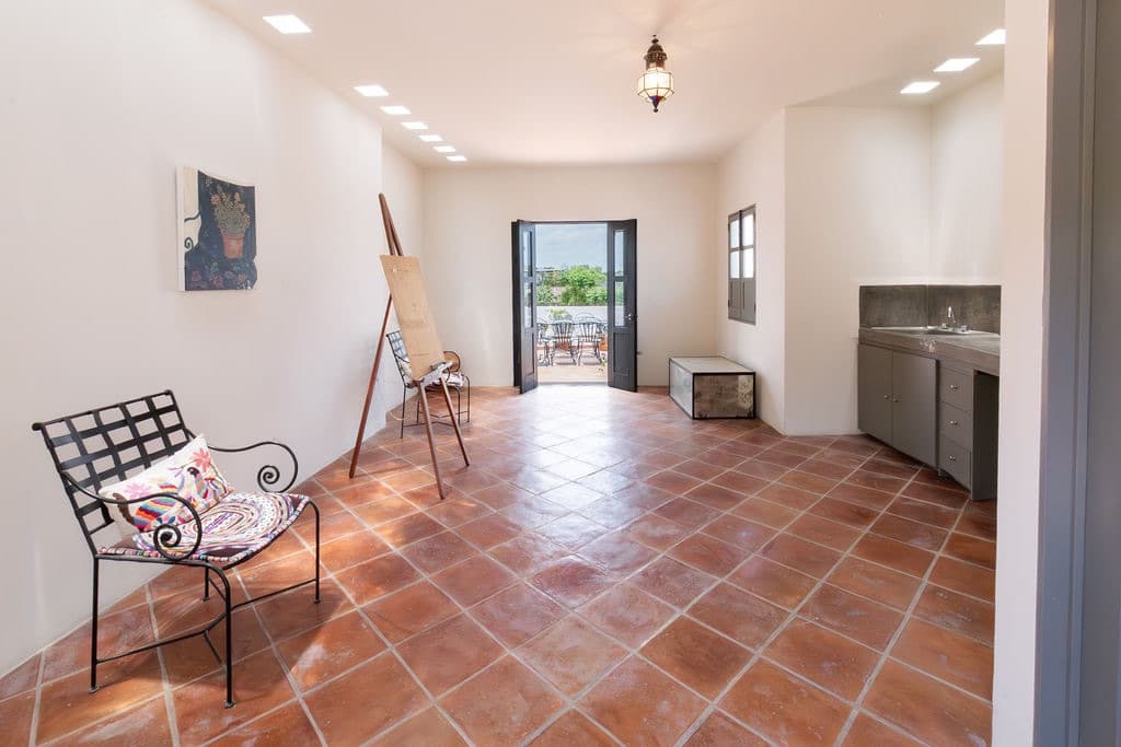 CASA TENERIAS — Centro, San Miguel de Allende — photo 27 — bright gallery space with terracotta charm