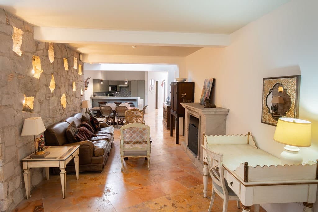 CASA TENERIAS — Centro, San Miguel de Allende — photo 9 — elegant open-plan living, rustic charm meets luxury