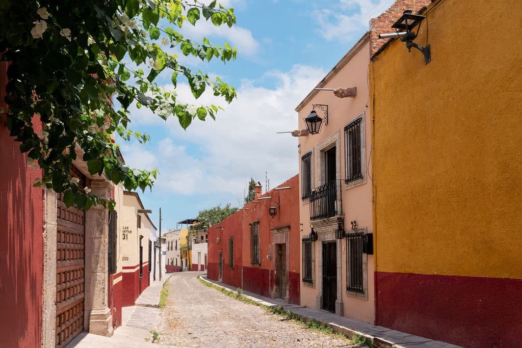 CASA TENERIAS — Centro, San Miguel de Allende — photo 30 — charming colonial street, vibrant heritage architecture