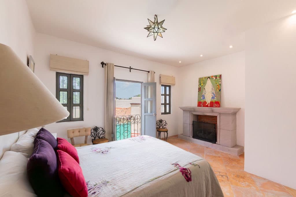 CASA TENERIAS — Centro, San Miguel de Allende — photo 22 — luminous master suite, colonial charm