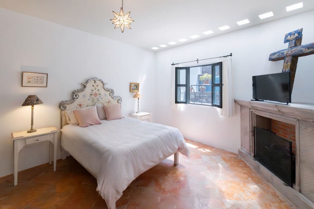 CASA TENERIAS — Centro, San Miguel de Allende — photo 17 — serene primary suite, abundant natural light