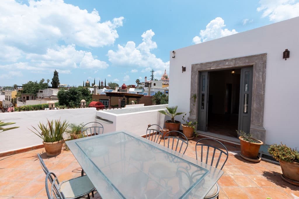 CASA TENERIAS — Centro, San Miguel de Allende — photo 29 — stunning rooftop terrace with panoramic views