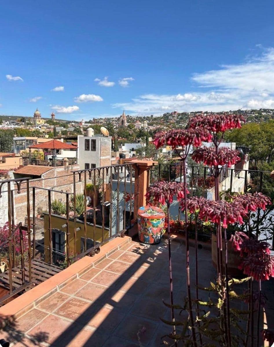 Casa Bebe — San Antonio, San Miguel de Allende — photo 5 — terrace blooms, colonial vistas await