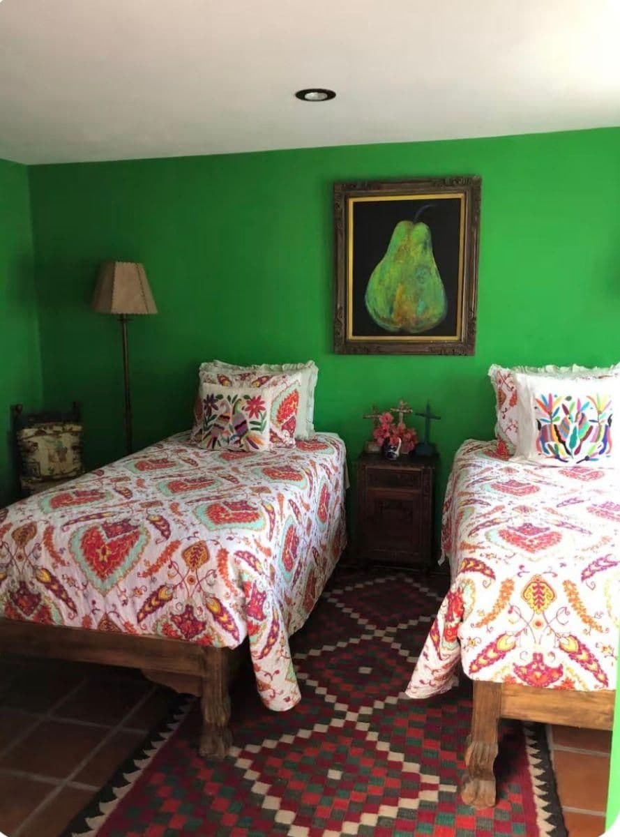 Casa Bebe — San Antonio, San Miguel de Allende — photo 9 — vibrant guest bedroom with authentic charm