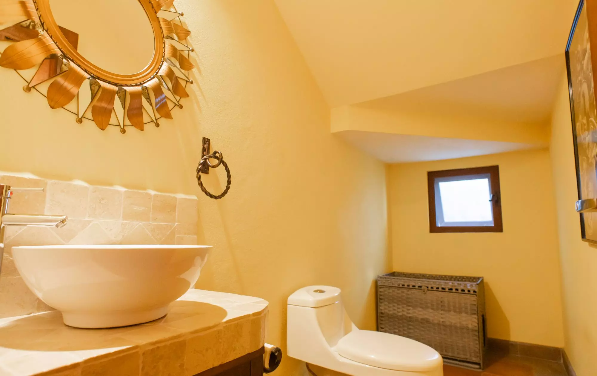 Casa Capricho Azul — El Capricho, San Miguel de Allende — photo 19 — sunlit spa-inspired bathroom retreat