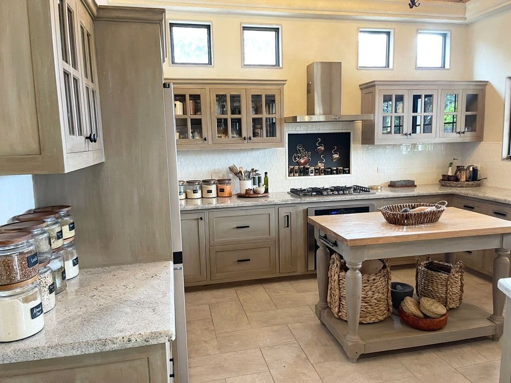 Casa Shanti Rancho Labradores — Los Labradores, San Miguel de Allende — photo 13 — sunlit gourmet kitchen with artisanal charm