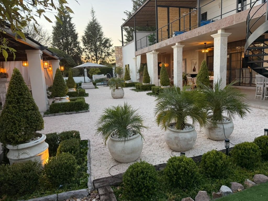 Casa Shanti Rancho Labradores — Los Labradores, San Miguel de Allende — photo 7 — elegant courtyard, sophisticated outdoor living