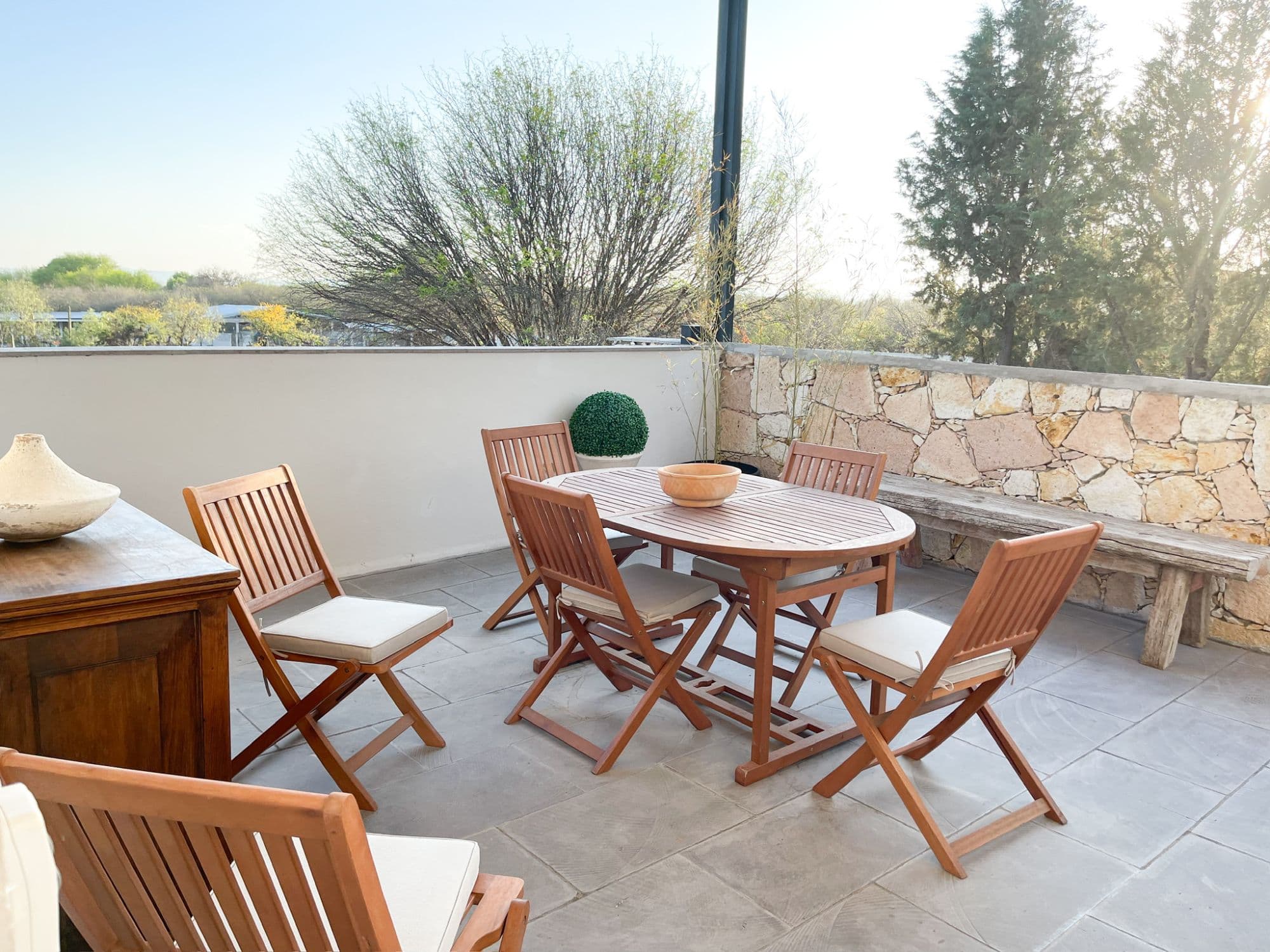 Casa Shanti Rancho Labradores — Los Labradores, San Miguel de Allende — photo 21 — sophisticated rooftop entertaining space