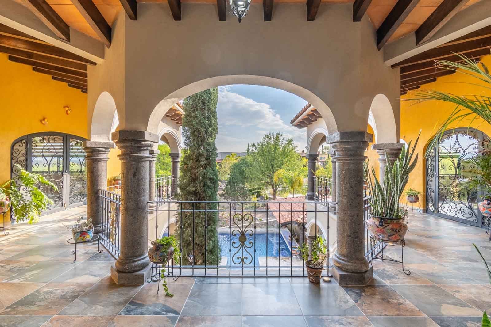 Casa Hacienda del Lago — Los Labradores, San Miguel de Allende — photo 24 — elegant colonial archways, pool views