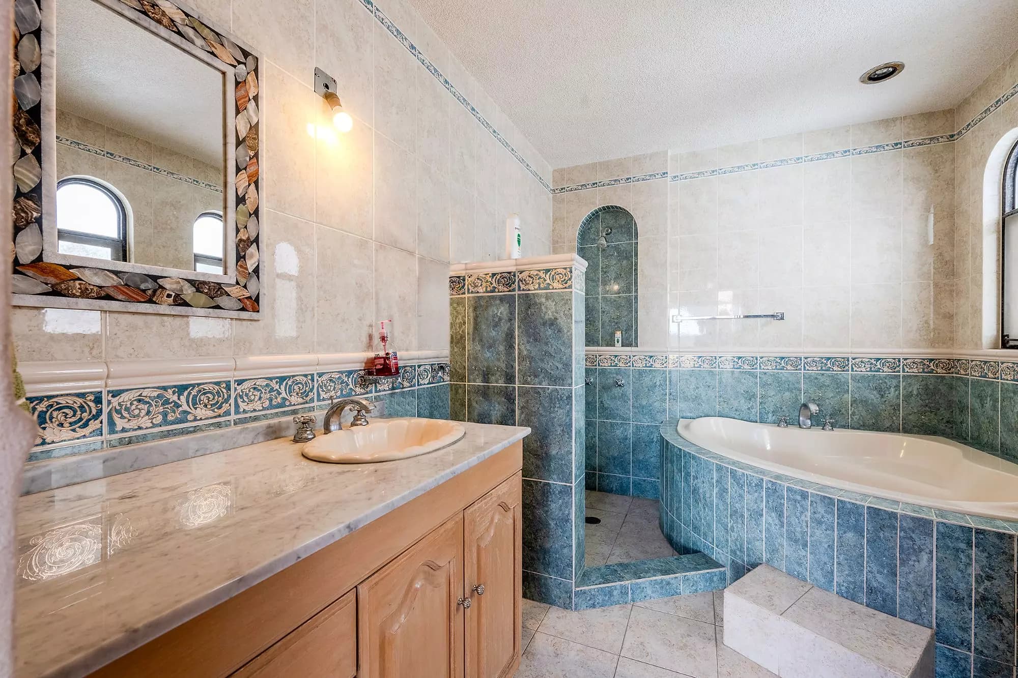 Casa Del Refugio — San Antonio, San Miguel de Allende — photo 21 — elegant spa-inspired master bath
