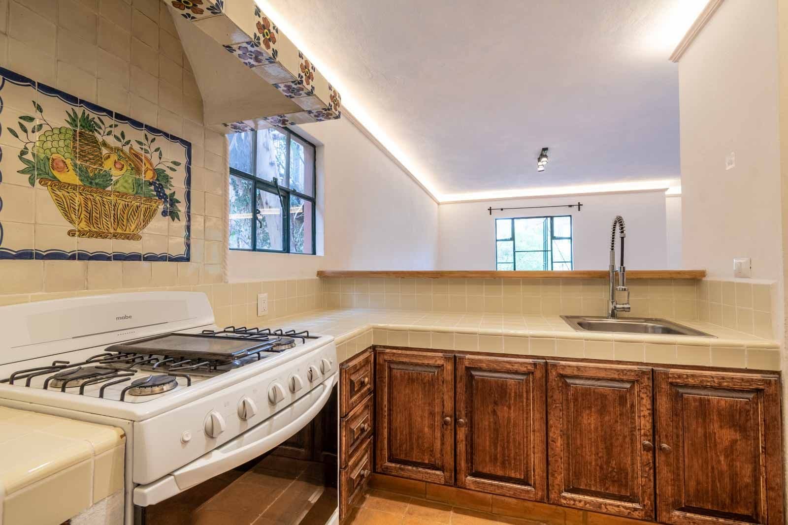 Santo Domingo Condo 3C — Centro, San Miguel de Allende — photo 7 — charming traditional kitchen, abundant natural light