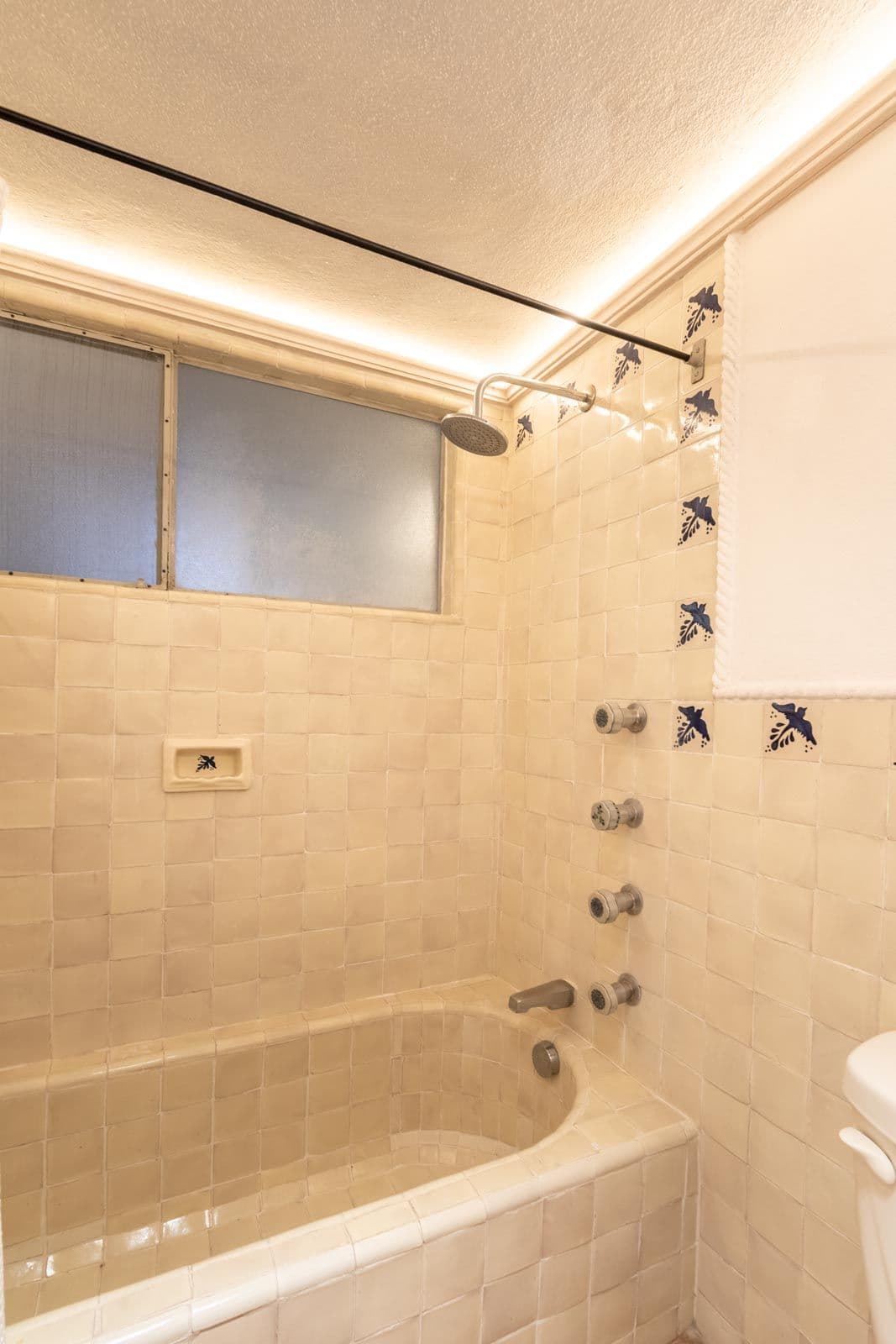 Santo Domingo Condo 3C — Centro, San Miguel de Allende — photo 13 — luminous spa-inspired shower sanctuary
