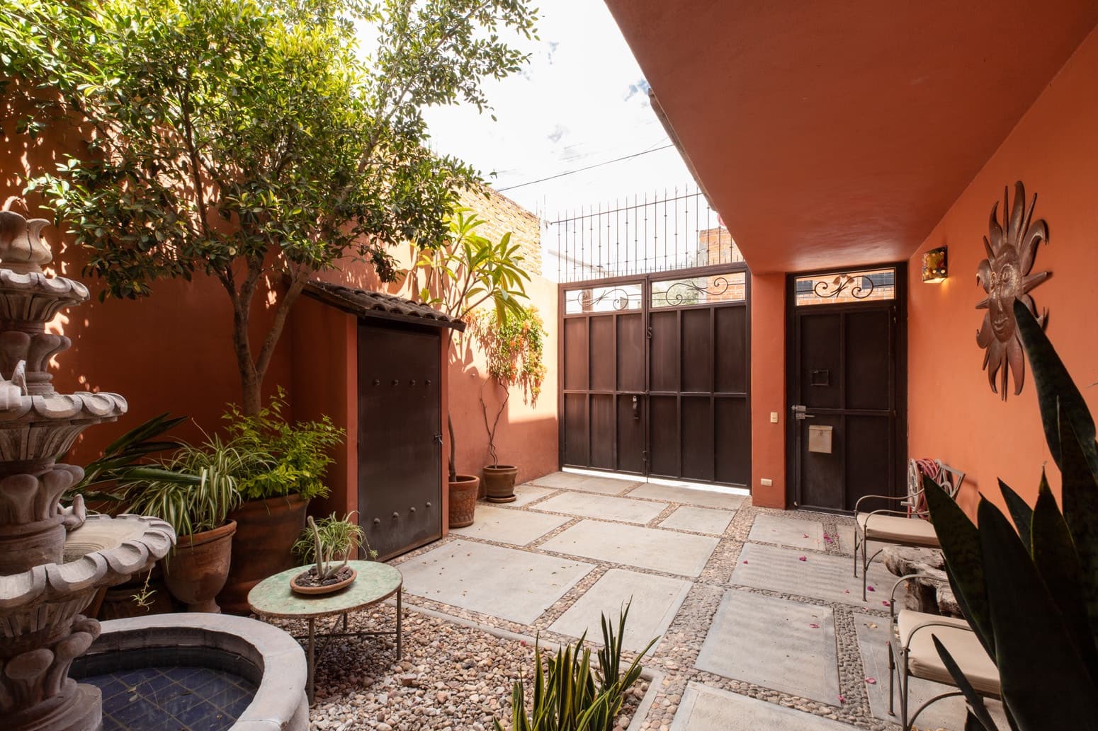 Casa Brillante — San Antonio, San Miguel de Allende — photo 18 — enchanting terracotta courtyard, timeless colonial charm