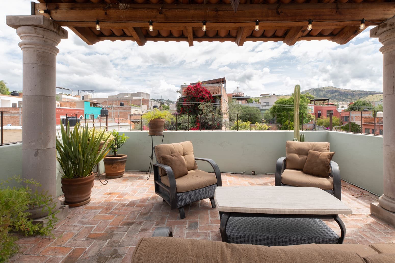 Casa Brillante — San Antonio, San Miguel de Allende — photo 16 — panoramic terrace, colonial charm elegantly displayed