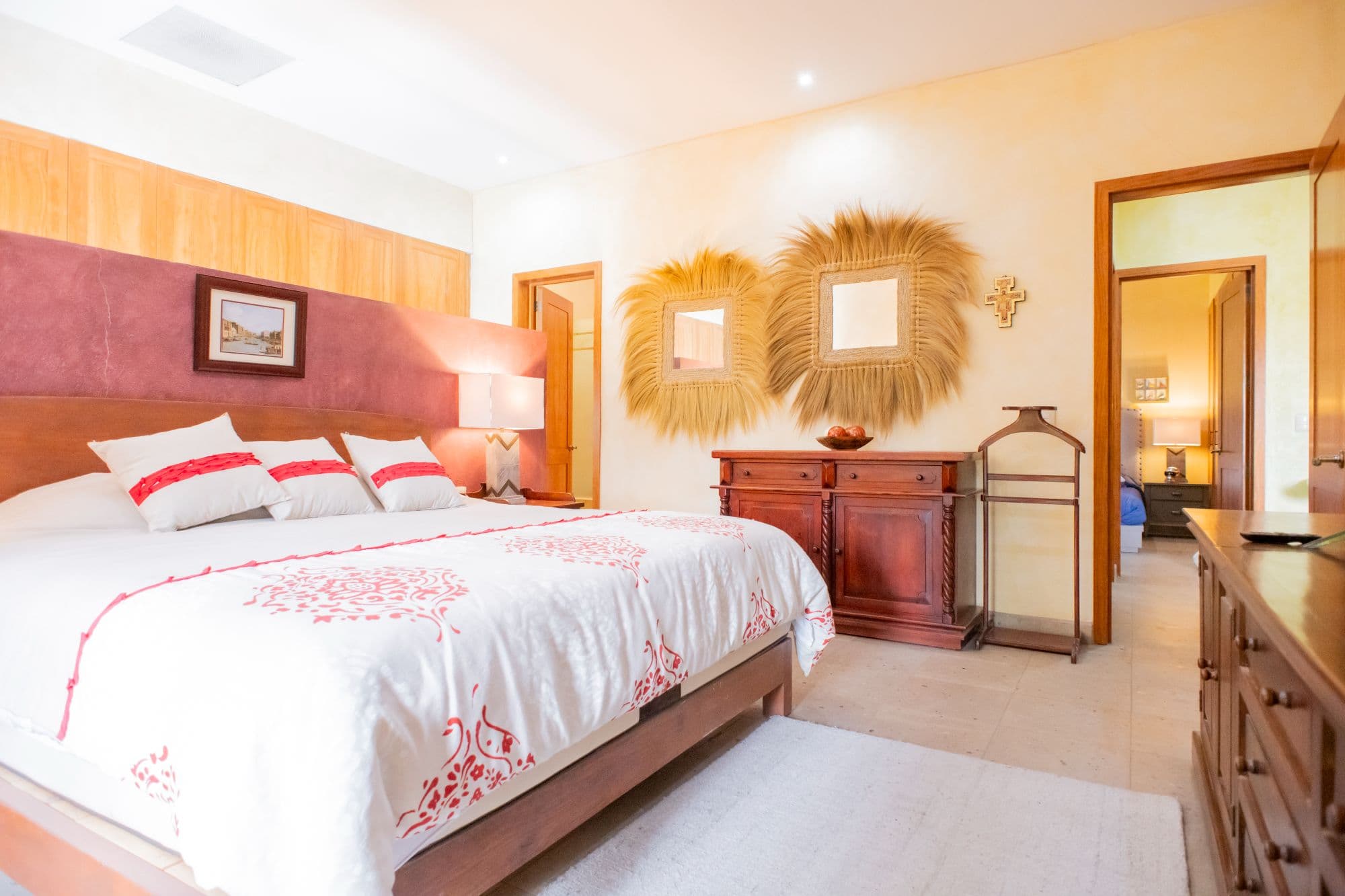 Casa Caracol — Caracol, San Miguel de Allende — photo 7 — elegant master suite, warm natural light
