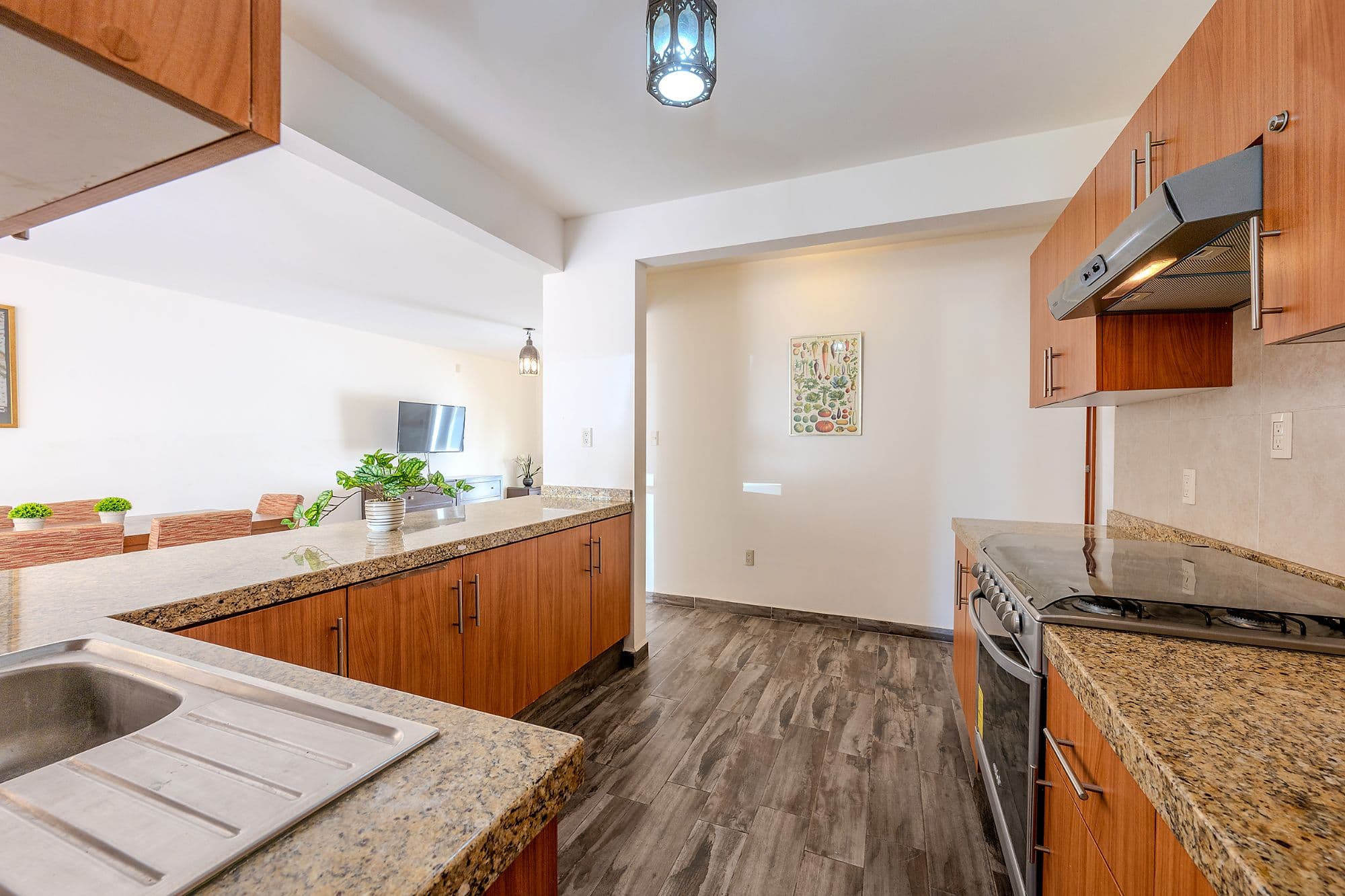 Casita Amanecer — Las Brisas, San Miguel de Allende — photo 8 — contemporary kitchen, warm wood elegance