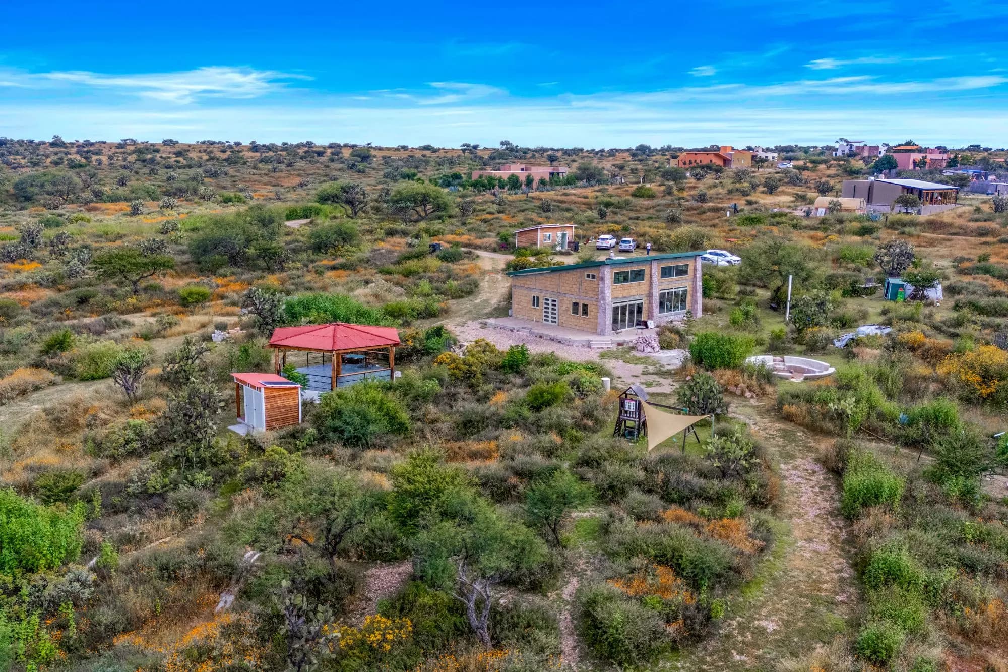 Hapori Eco Aldea Lot 1 — Capadero (San Isidro Capadero), San Miguel de Allende — photo 20 — sprawling desert oasis, architectural sanctuary