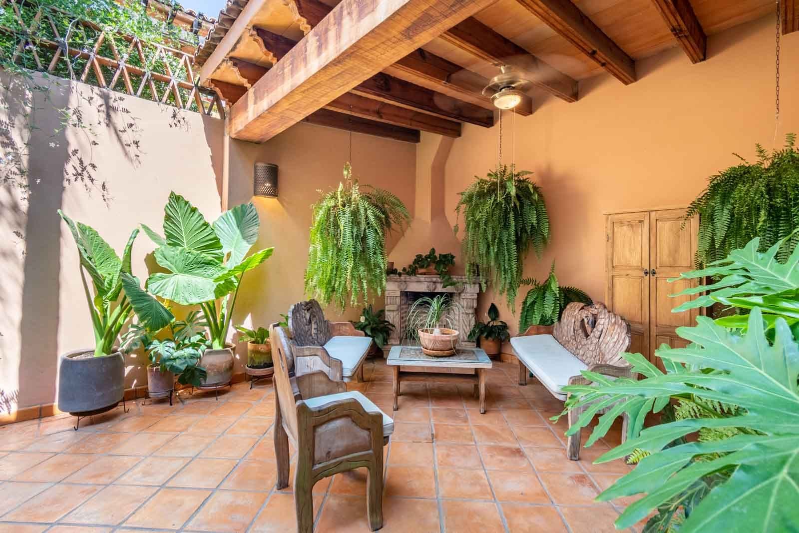 Secret Garden — San Antonio, San Miguel de Allende — photo 11 — lush courtyard oasis, rustic elegance