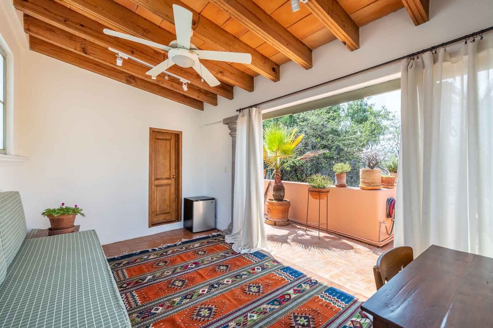 Secret Garden — San Antonio, San Miguel de Allende — photo 22 — luminous retreat with soaring wooden beams