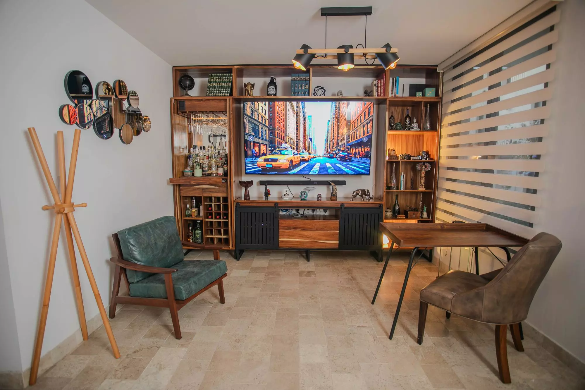 Casa Luminaria — La Luminaria, San Miguel de Allende — photo 24 — modern entertainment lounge, curated sophistication
