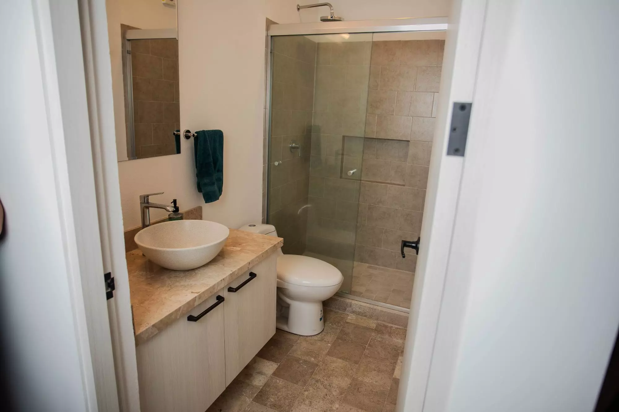 Casa Luminaria — La Luminaria, San Miguel de Allende — photo 26 — contemporary spa-inspired master bath