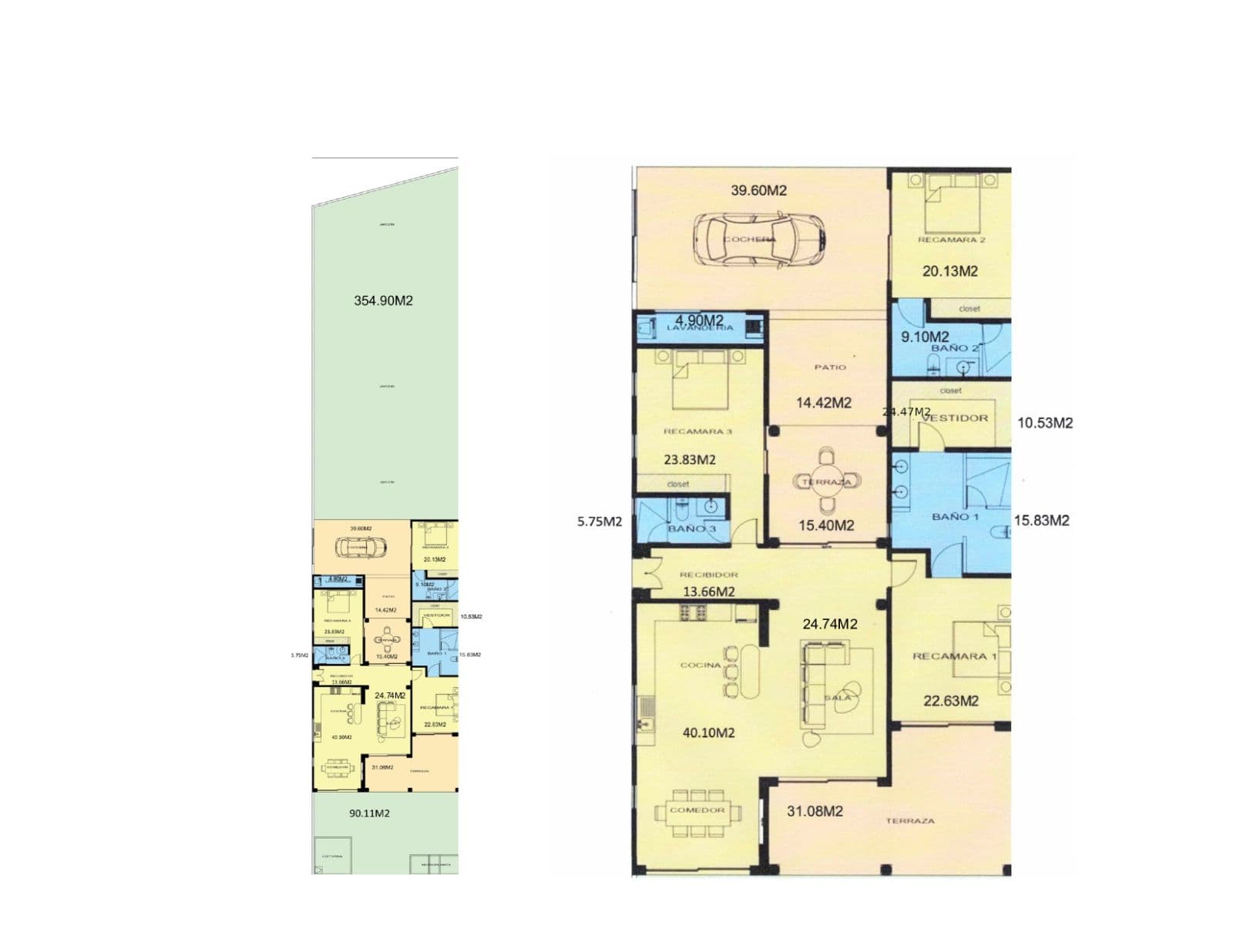 CASA TRES JARDINES — Poblado de Don Diego, San Miguel de Allende — photo 10 — comprehensive architectural blueprints, luxurious floor plans