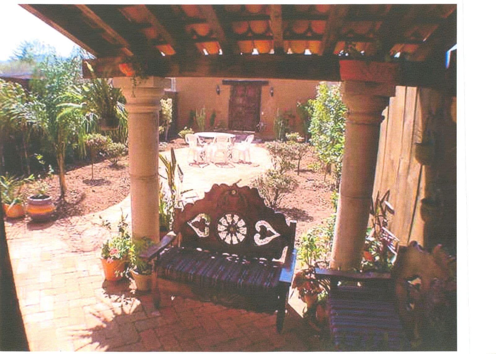 CASA TRES JARDINES — Poblado de Don Diego, San Miguel de Allende — photo 7 — enchanting courtyard with colonial charm