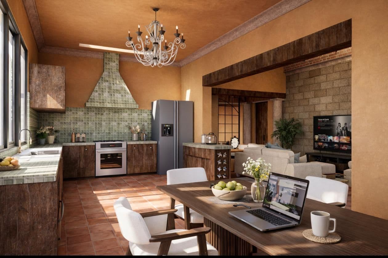 CASA TRES JARDINES — Poblado de Don Diego, San Miguel de Allende — photo 5 — sun-drenched open-plan living elegance