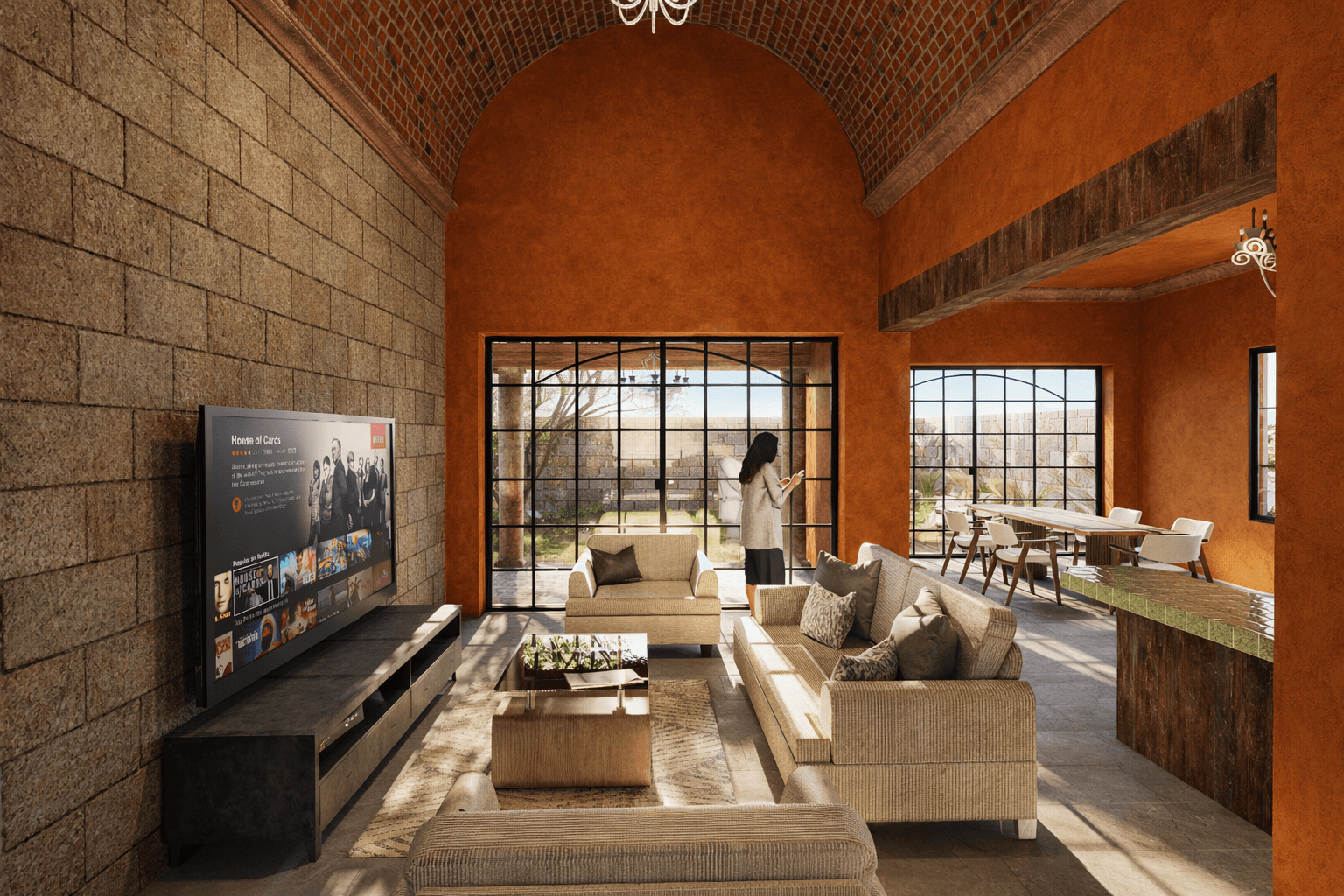 CASA TRES JARDINES — Poblado de Don Diego, San Miguel de Allende — photo 2 — sunlit terracotta sanctuary with panoramic views