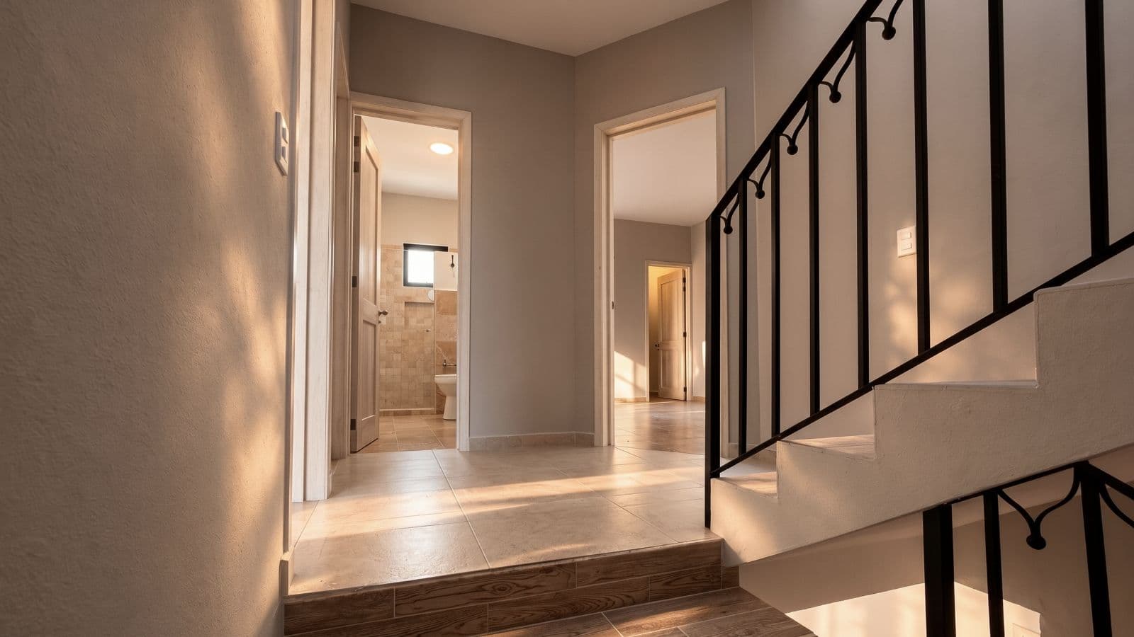 Casa Aura — Antigua Residencial, San Miguel de Allende — photo 13 — luminous hallway, sophisticated architectural flow