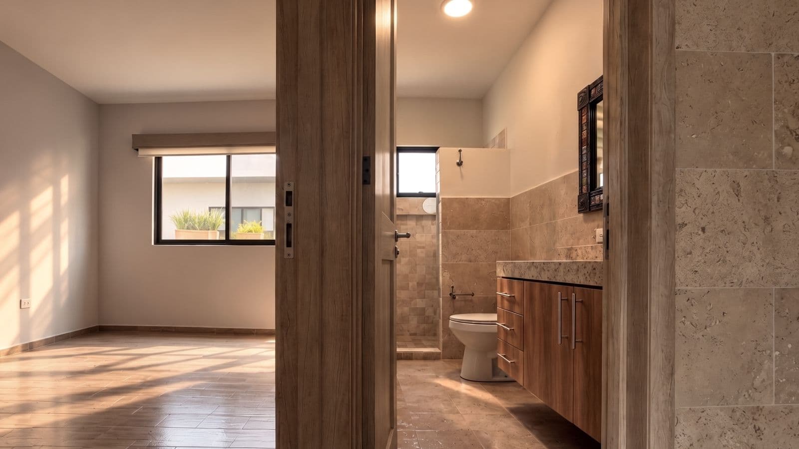 Casa Aura — Antigua Residencial, San Miguel de Allende — photo 16 — spa-inspired ensuite with natural light