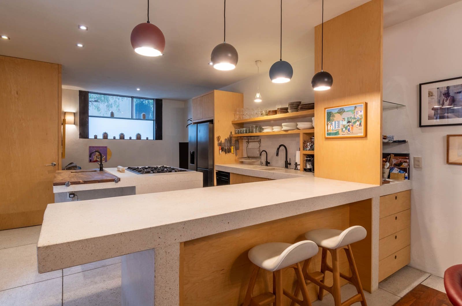 Casa Doce — Centro, San Miguel de Allende — photo 7 — contemporary kitchen with warm wood elegance