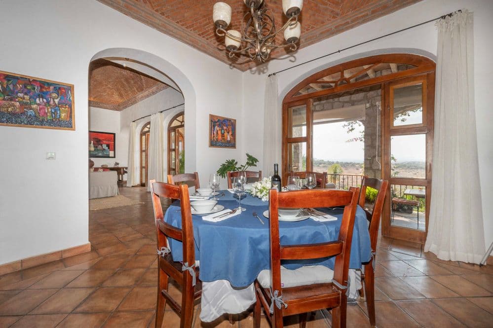 Casa Cactus — El Cortijo, San Miguel de Allende — photo 5 — elegant hilltop dining with panoramic views