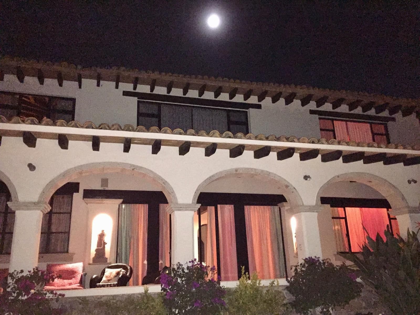 Casa Java — Atascadero (Arcos de San Miguel), San Miguel de Allende — photo 21 — moonlit colonial hacienda with elegant archways