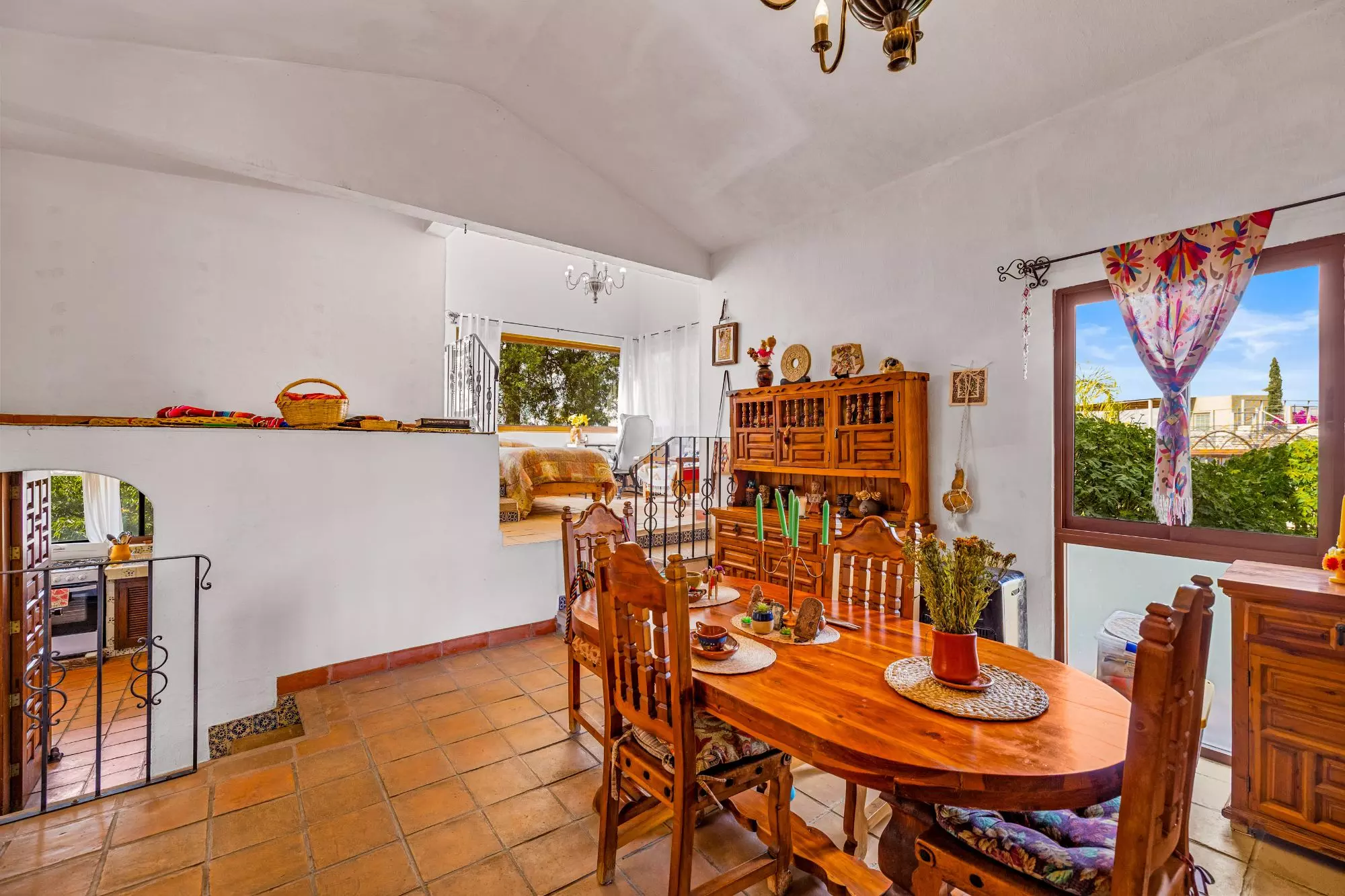 The Hidden House — Rinconada de Los Balcones, San Miguel de Allende — photo 19 — charming traditional dining with panoramic views