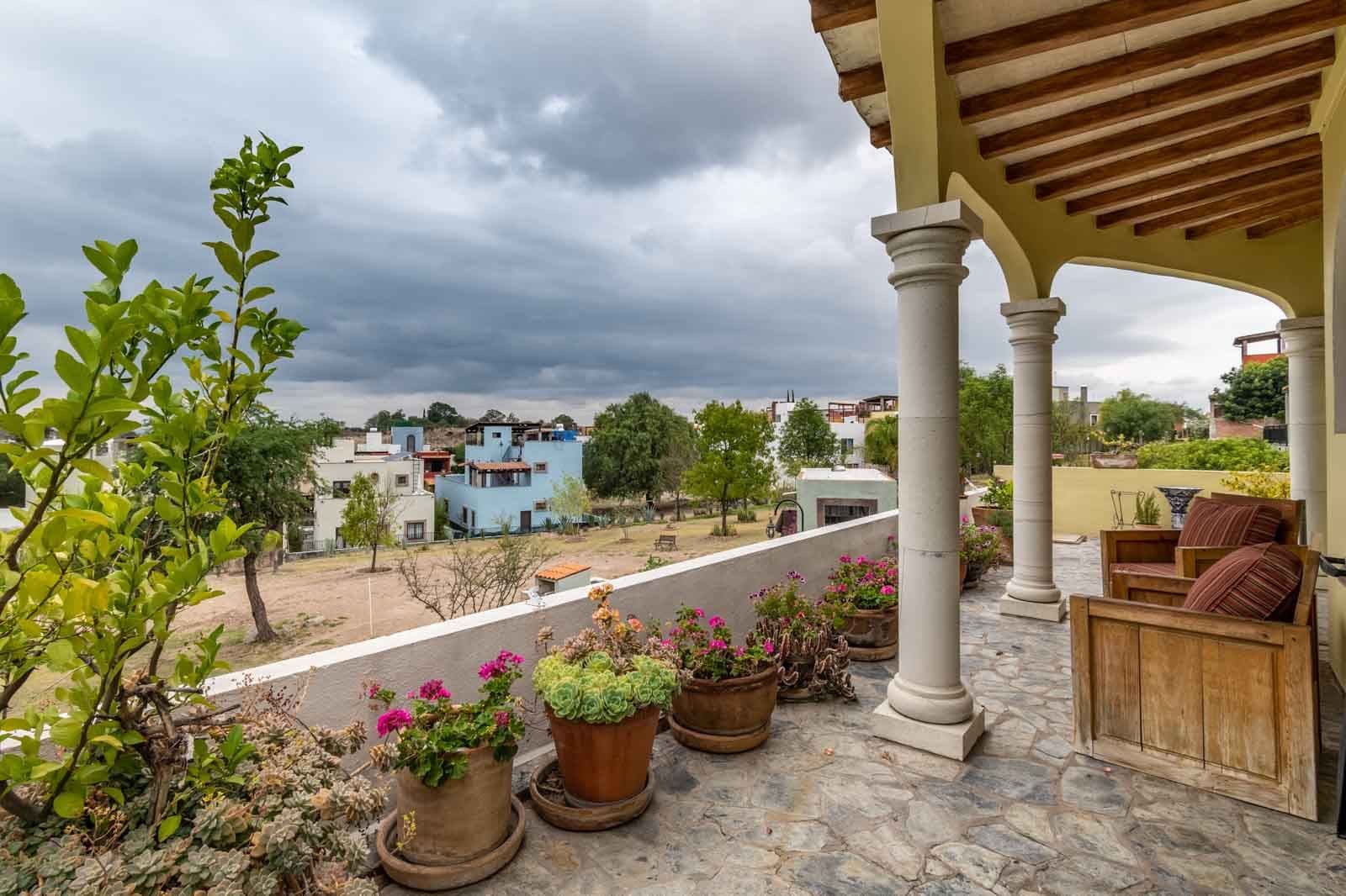 Casa Dar — El Capricho, San Miguel de Allende — photo 17 — elegant terrace with panoramic colonial views