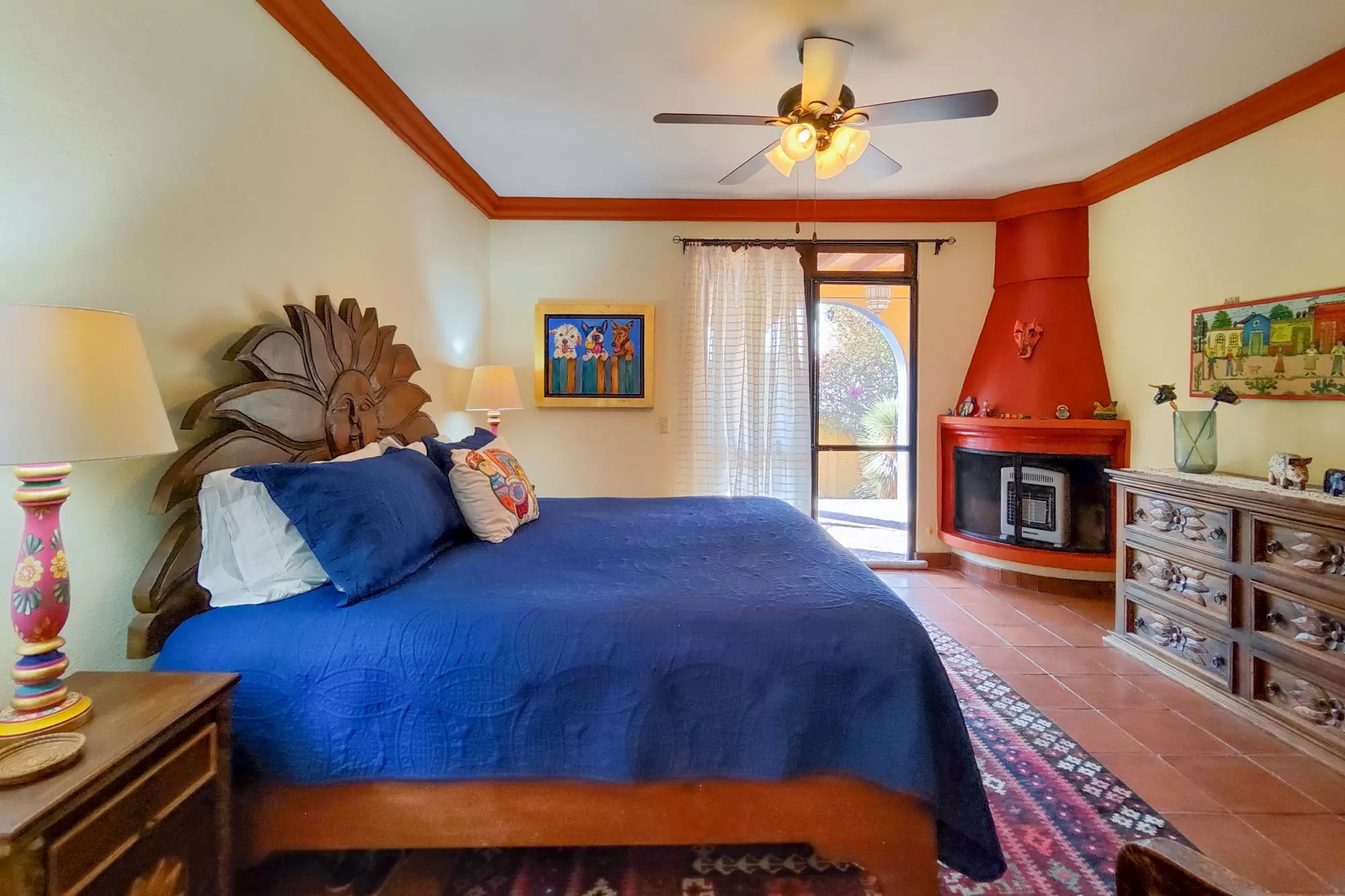 Casa Colina — Balcones, San Miguel de Allende — photo 9 — vibrant primary suite, colonial charm